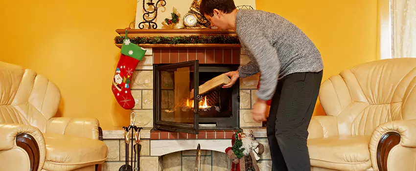 Rusted Metal Fireplace Restoration in Nicholasville, Kentucky